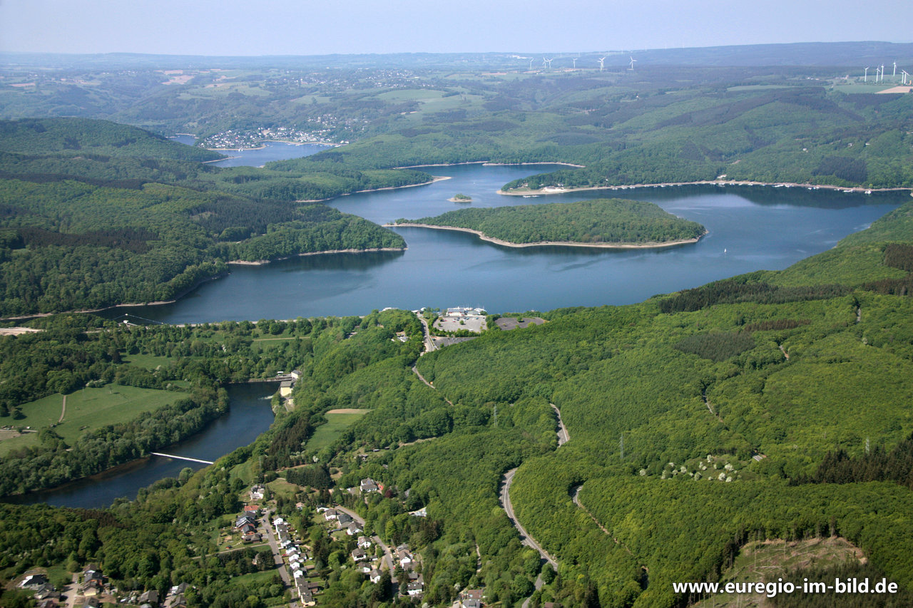 Panorama Luftaufnahme Der Rurtalsperre Mit Heimbach Im Vordergrund Euregio Im Bild