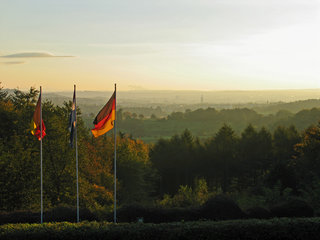 Blick vom Dreiländerpunkt nach Aachen, Morgenstimmung