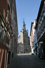 Blick von der Körbergass auf das Rathaus, Aachen