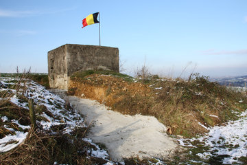 Bunker der vorgeschobenen Stellung Beusdael bei Sippenaeken, Belgien