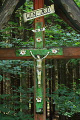 Das "Croix de Rondchêne" an der Route de l´Ancienne Douane zwischen Xhoffraix und Hockai