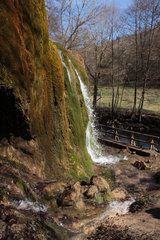 Der Dreimühlen-Wasserfall in der Kalkeifel
