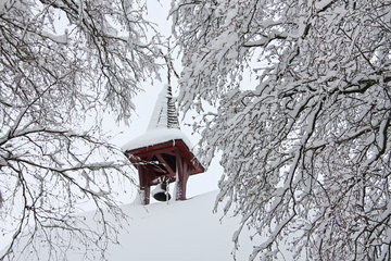 Der Glockenturm der Marienkapelle, Roetgen, Nordeifel