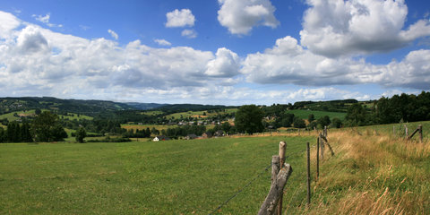 Die Ardennen bei Bellevaux, Panoramaansicht