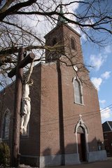 Die Kirche Saint Lambert in Sippenaeken, Belgien