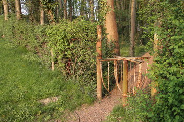 Drehkreuz am Eingang zum Kalvarienberg beim Marienheim, Raeren, B.