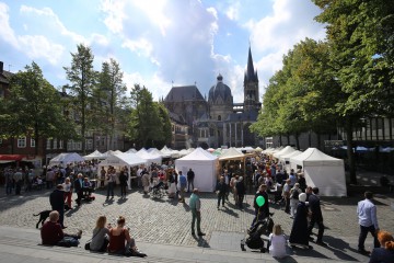 Europamarkt in der Aachener Altstadt