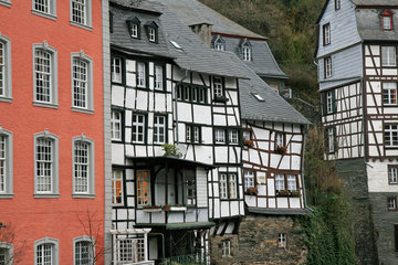 Fachwerkhäuser in Monschau, Rureifel