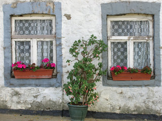 Haus mit Blumenschmuck, Gemeinde Plombières