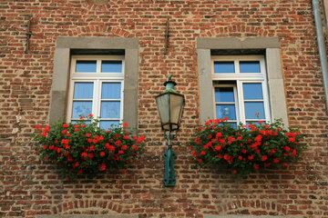 Hausfassade auf dem Domhof, Aachen