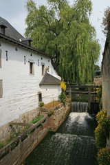 Historische Wassermühle im Kasteeltuin Oud-Valkenburg
