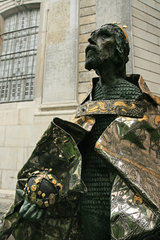 König Stephan, Denkmal beim Dom, Aachen