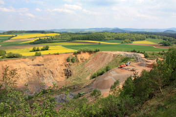 Lavatagebau im "Rother Kopf", Blick vom Aussichtspunkt