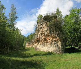Naturschutzgebiet in der Mergelgrube ´t Rooth in Südlimburg