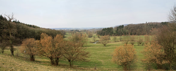 Panoramafoto des Göhltals nördlich von Plombières