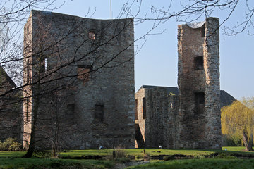 Ruine der Wasserburg Haus Heyden, Aachen Horbach