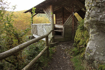 Schutzhütte im Liesertal