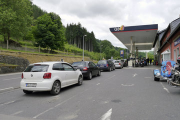 Tankstelle in Luxemburg bei Dasburg