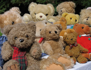 Teddybären auf einem Flohmarkt, Herzogenrath