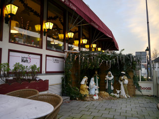 Weihnachtskrippe in Epen vor dem Hotel De Kroon