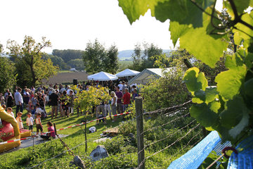 Weinfest in den Weinbergen von Wahlwiller, Südlimburg