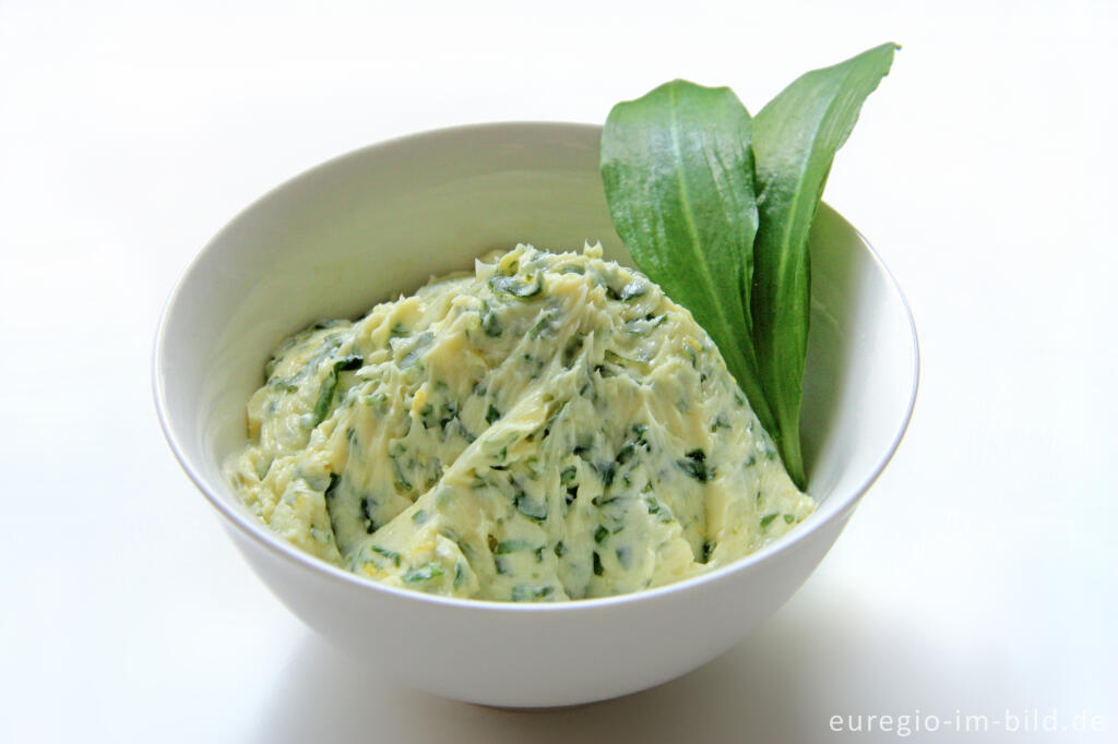 Detailansicht von Bärlauchbutter