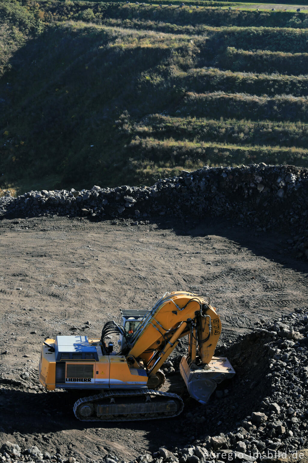 Detailansicht von Basaltabbau am Ettringer Bellerberg