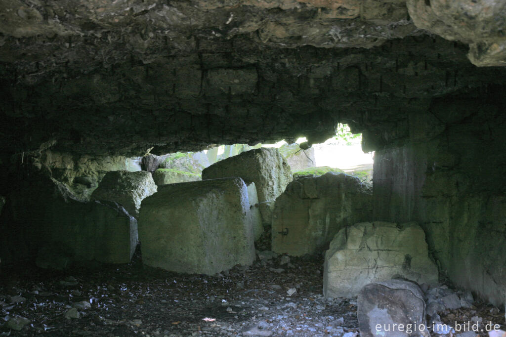Detailansicht von Bunkerruine aus dem 2. Weltkrieg bei Stolberg-Münsterbusch