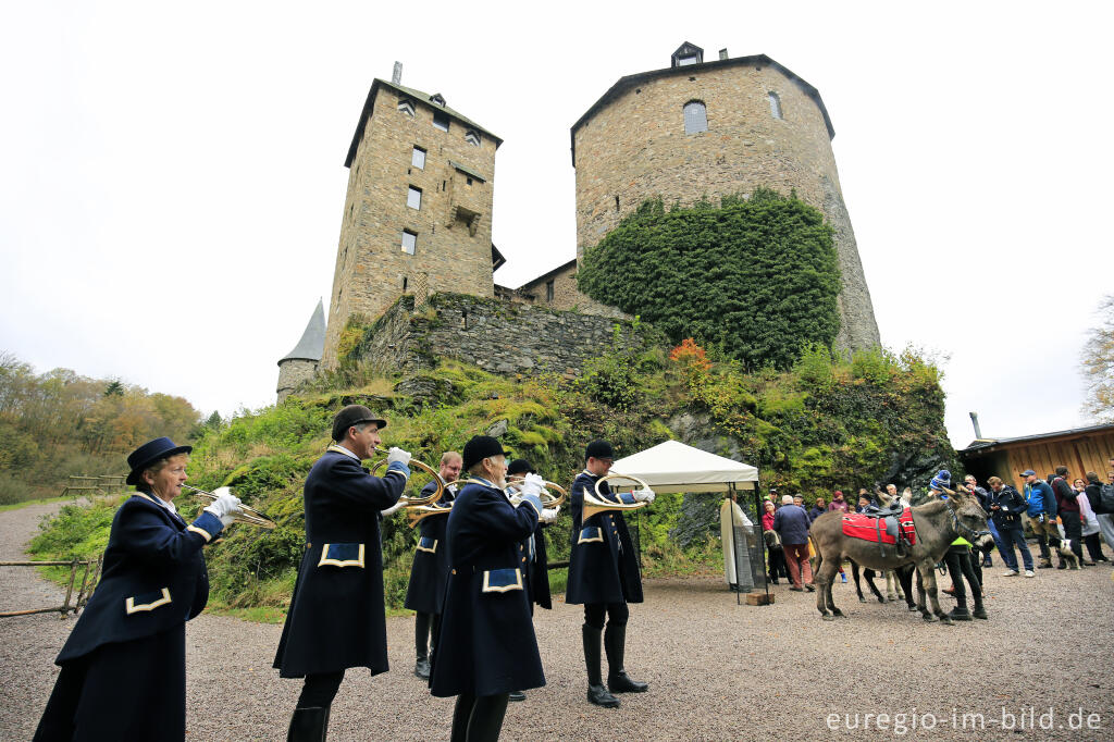 Detailansicht von Burg Reinhardstein (Château de Reinhardstein) 