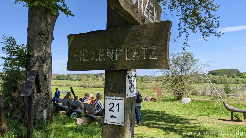 Detailansicht von Der Hexenplatz im Kalltal, westlich von Simmerath