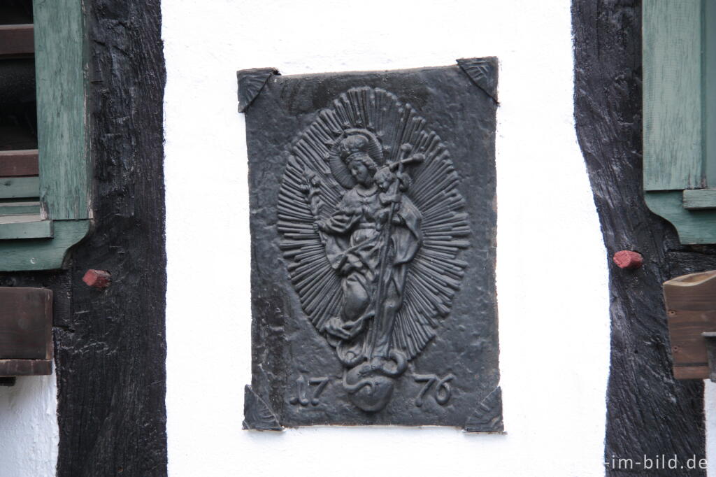 Detailansicht von Detail vom  "Brothaus" in der Tränkgasse, Ripsdorf, Gemeinde Blankenheim