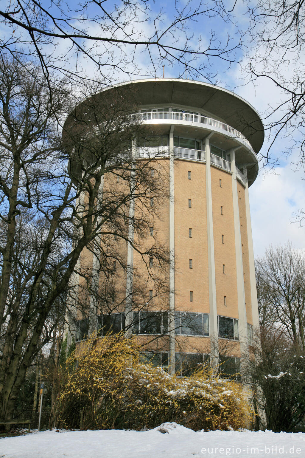 Detailansicht von Drehturm Belvedere auf dem Lousberg in Aachen