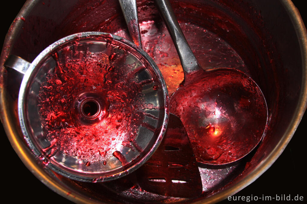 Detailansicht von Geräte zum Einkochen von Marmelade