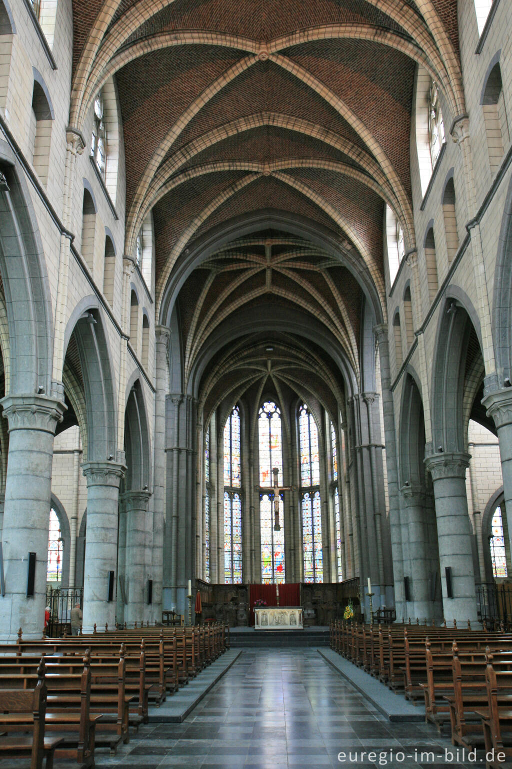 Detailansicht von Innenansicht der Abtei Val Dieu