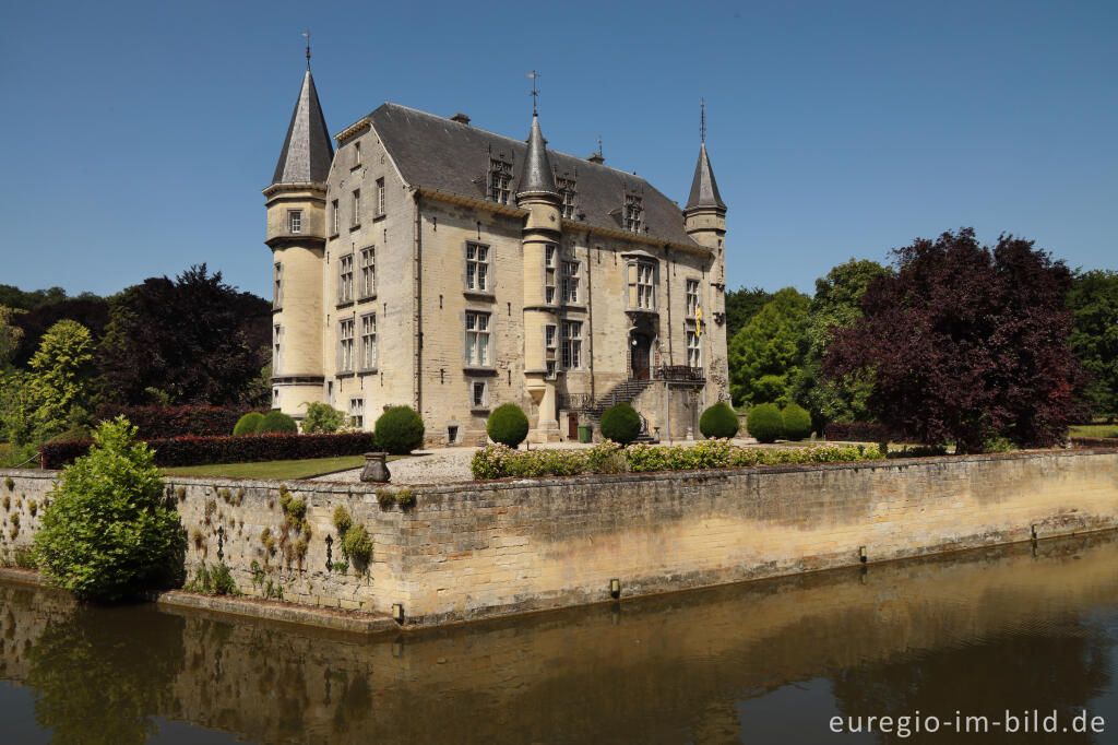 Detailansicht von Kasteel Schaloen in Oud-Valkenburg