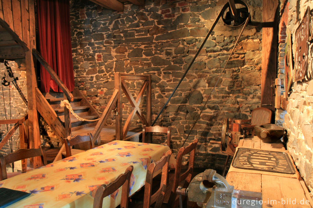 Detailansicht von Val Dieu, historische Mühle