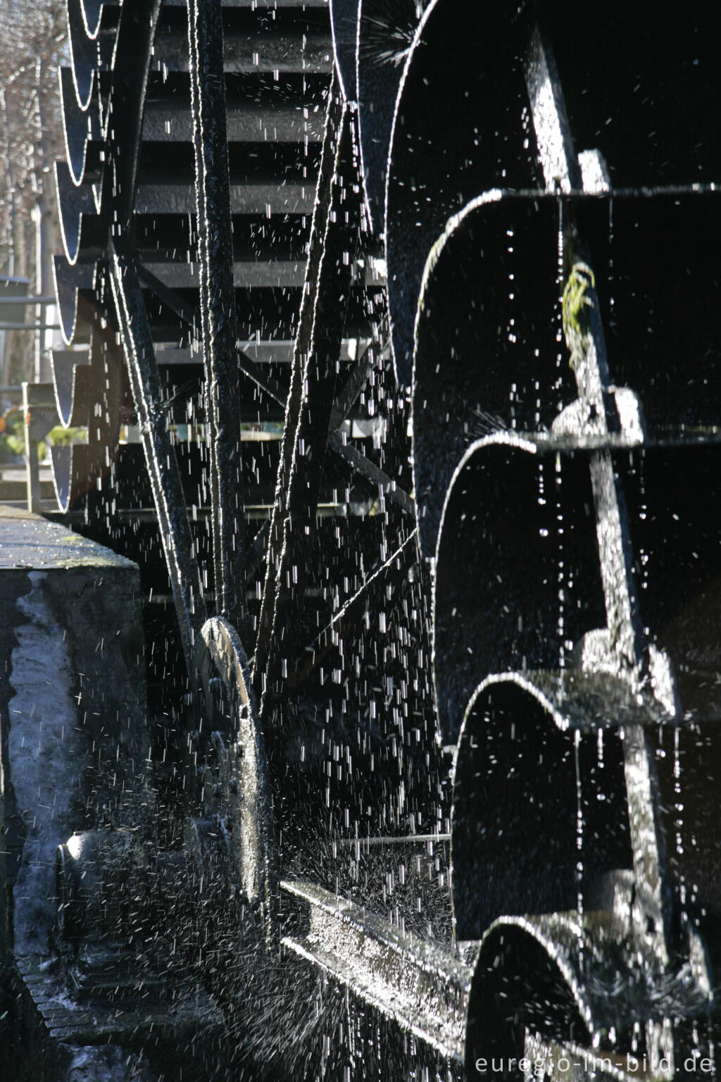 Detailansicht von Wassermühle in Gulpen, NL