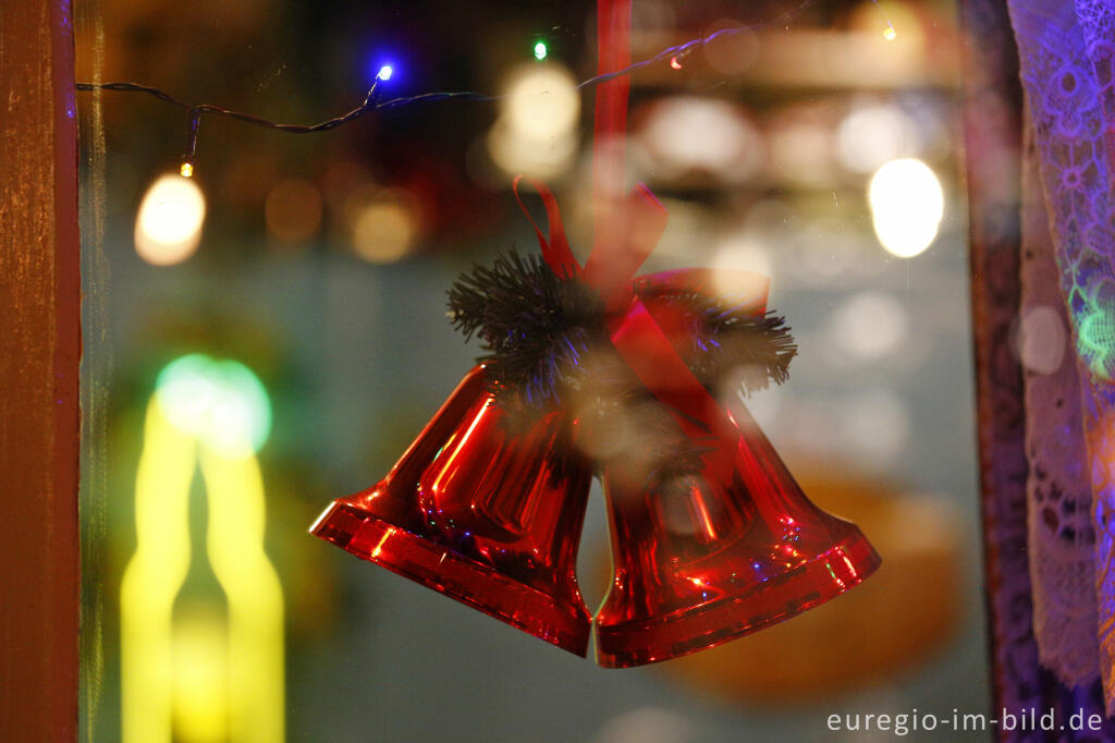Detailansicht von Weihnachtsdekoration in Valkenburg