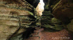 Auf dem Wanderweg B2 im Müllerthal, Luxemburg