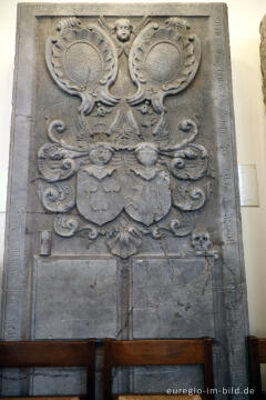 Grabplatte in der Finkenbergkirche, Stolberg (Rhld)