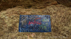 Graffiti, Wanderweg B2 im Müllerthal, Luxemburg