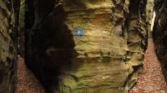 Sieweschlueff, die sieben Schluchten, Wanderweg B2 im Müllerthal