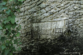 Spuren des historischen Mergelabbaus auf dem  Plateau von Caestert, bei Maastricht