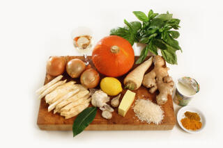Würzige Kürbissuppe - Rezept